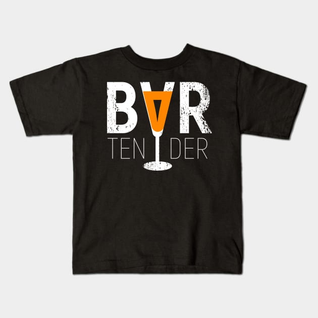 Bartender Kids T-Shirt by burbuja